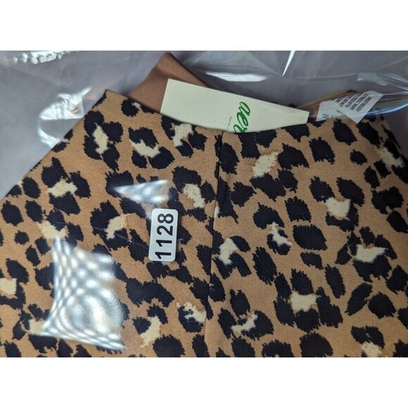 Aerie Swim Womens Cheekier Bikini Bottom High Cut Cheetah Print Brown Black XL - Picture 12 of 13
